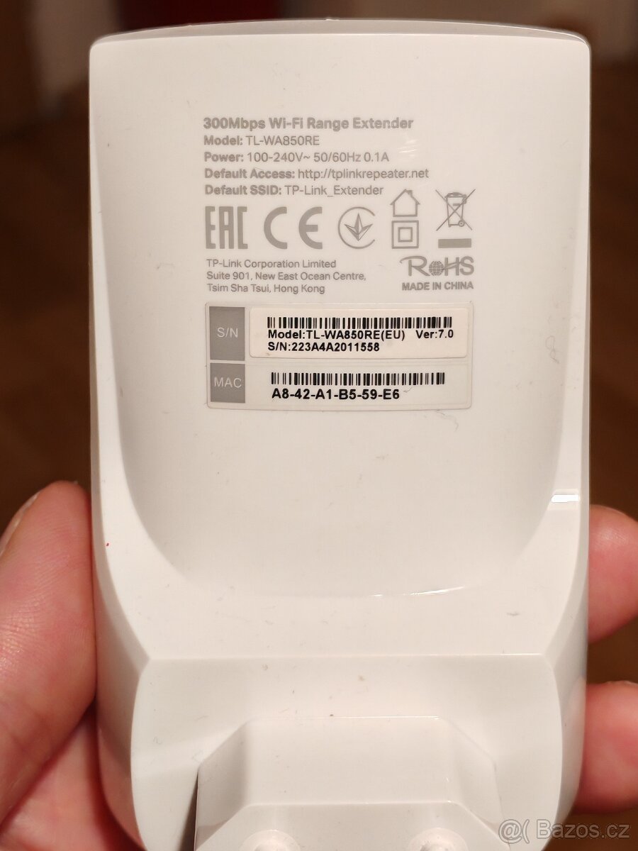 300 Mbps Wi-Fi Range extender TP-Link TL-WA850RE Ver. 7.0 - 3