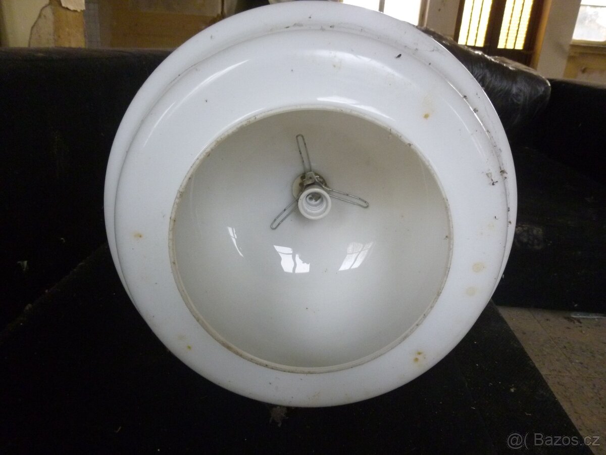 Retro starožitný lustr bílý - Brusel - 3