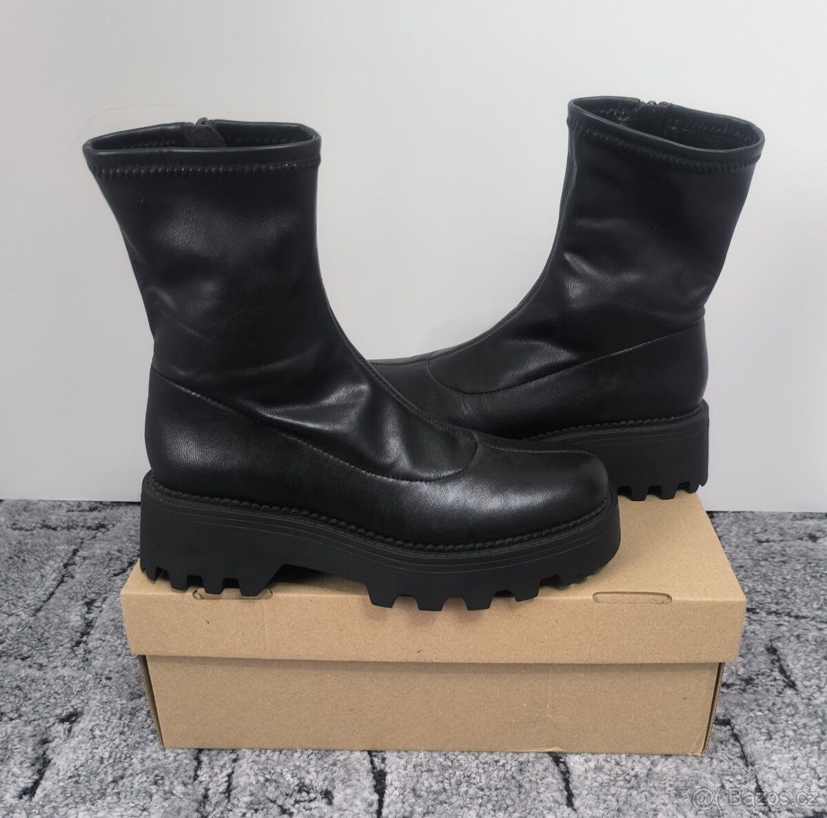 Nové dámské kotníkové boty na platformě - 3