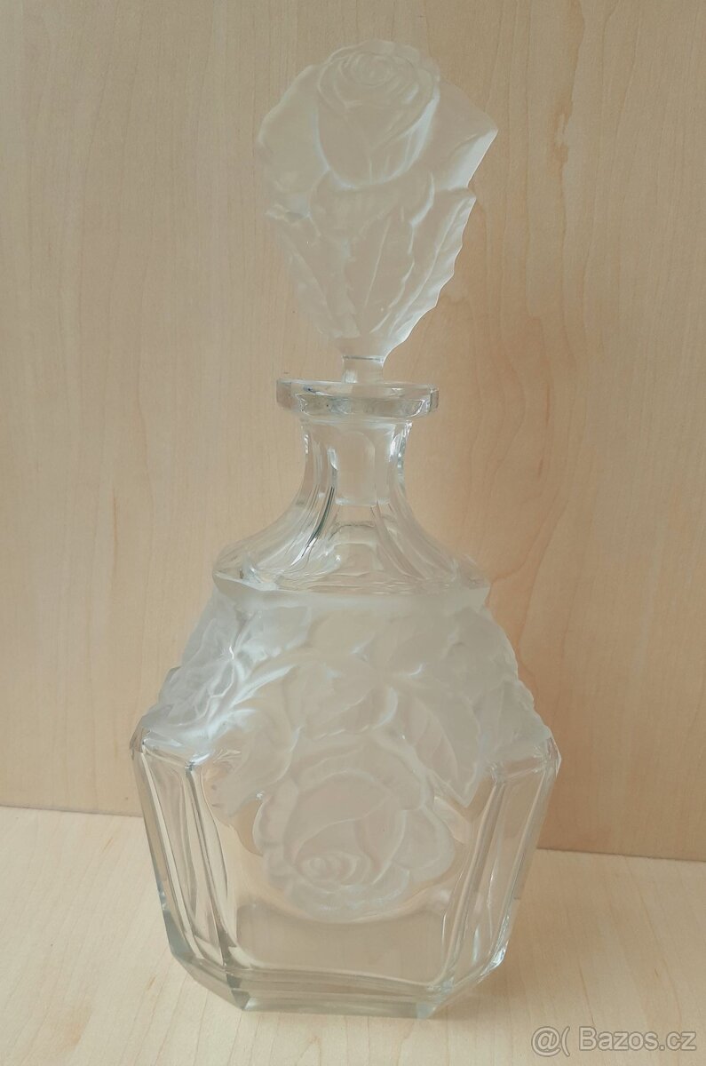 Starožitná skleněná karafa - 3