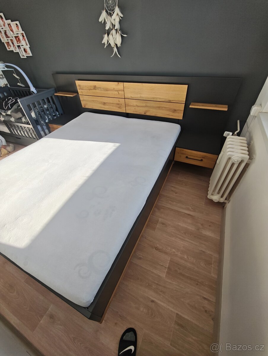 Postel s nočními stolky NEWTON - 3