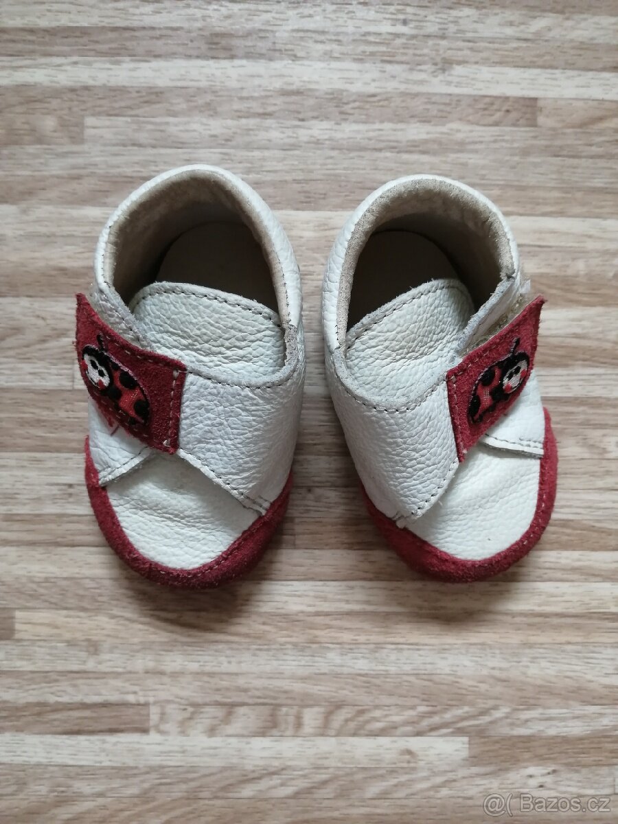 Kožené barefoot Pegres capáčky beruška vel. 16 - 3