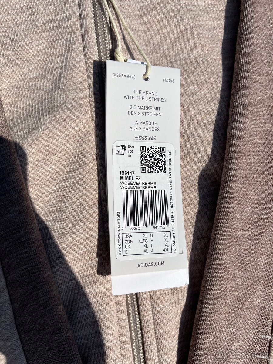 Adidas pánská mikina na zip s kapucí - 3