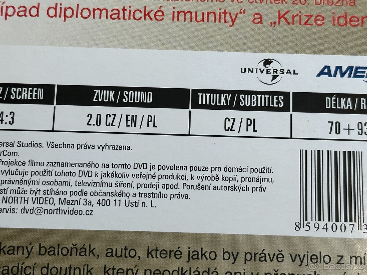 DVD Columbo - disk 16, díly 29/30 - CZ dabing i titulky - 3