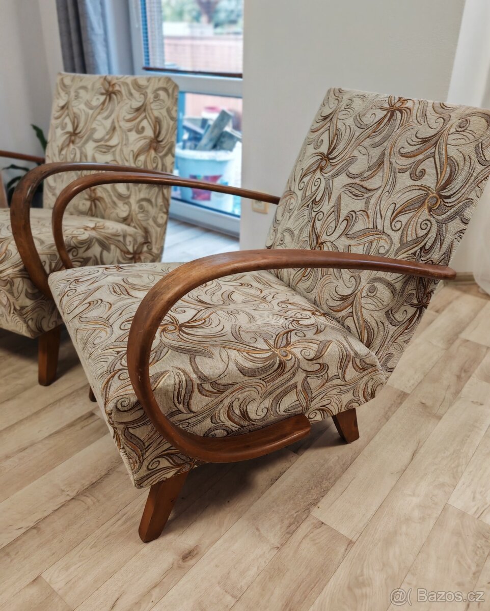 2x křeslo Halabala typ C - 3