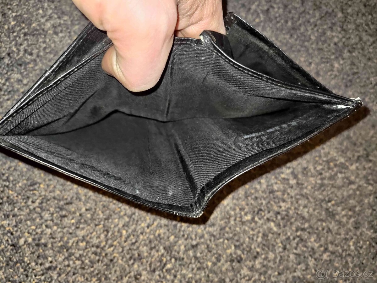 Peněženka pánská, kožená, černá - 3