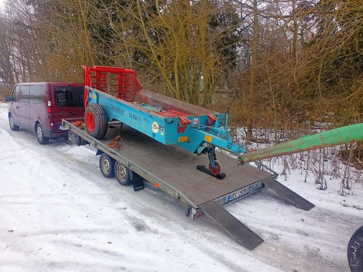 Pěkné rozmetadlo hnoje Mengele 2 t - 3