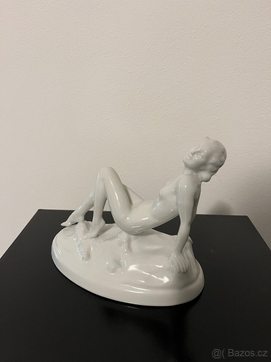 ART DECO socha - akt, Royal Dux - 3