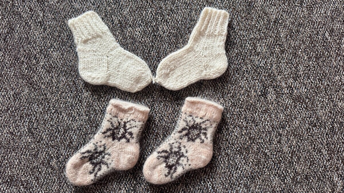 Ručně pletené ponožky - 3
