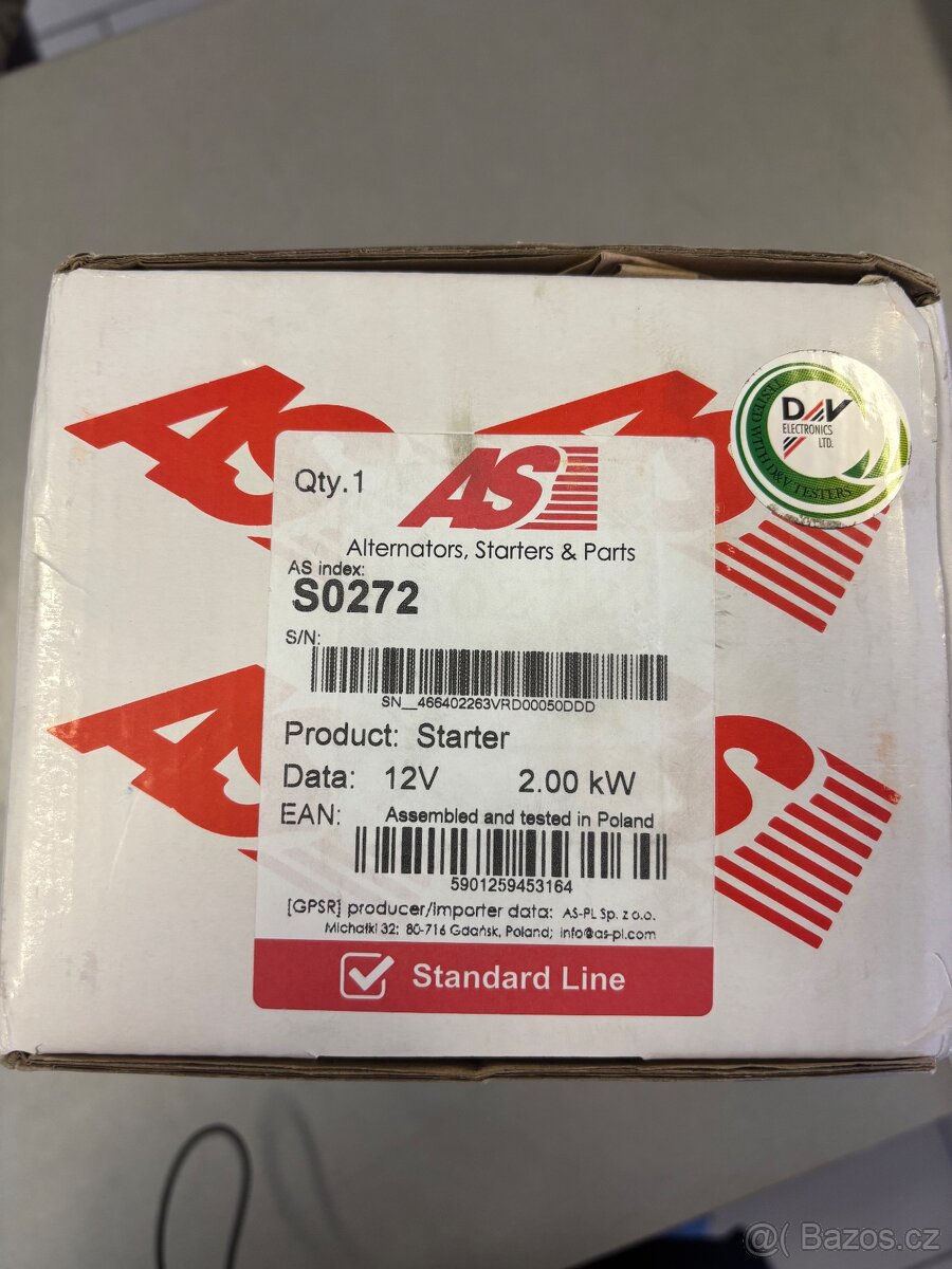 Startér S0272 - 3