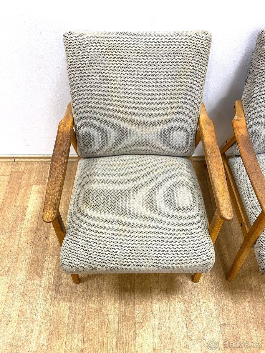 Retro křesla 60. léta Brusel - 3