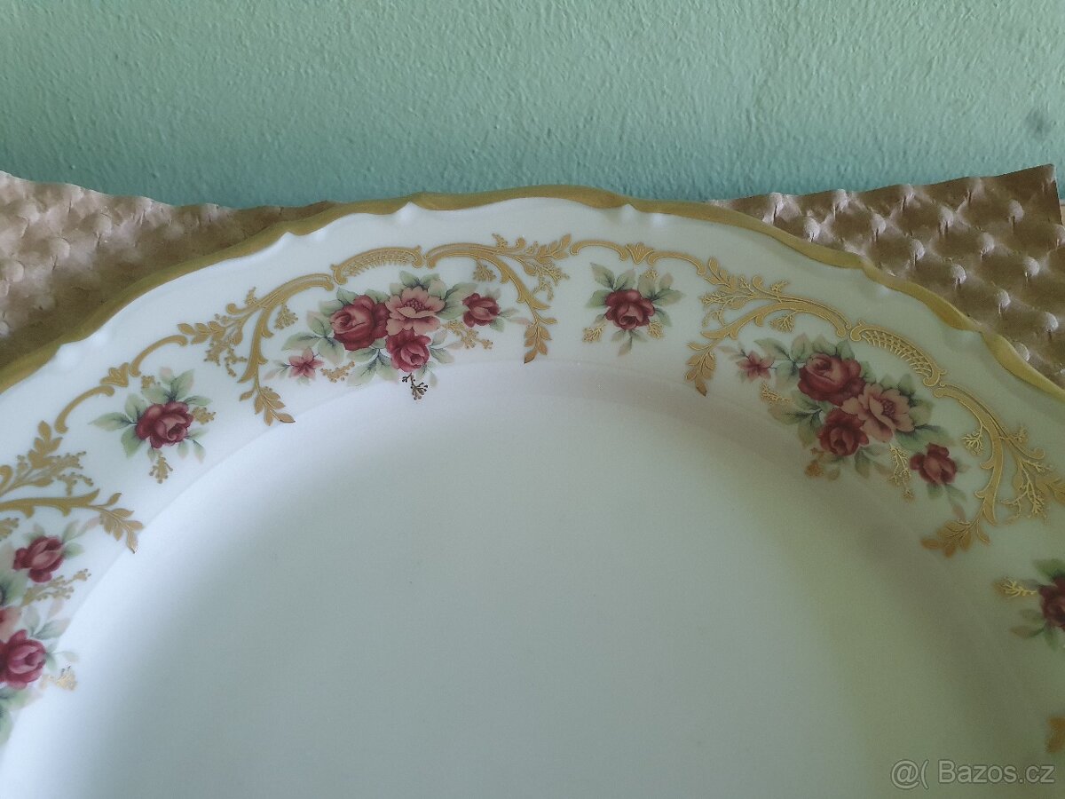 Porcelán růžičky slonová kost - 3