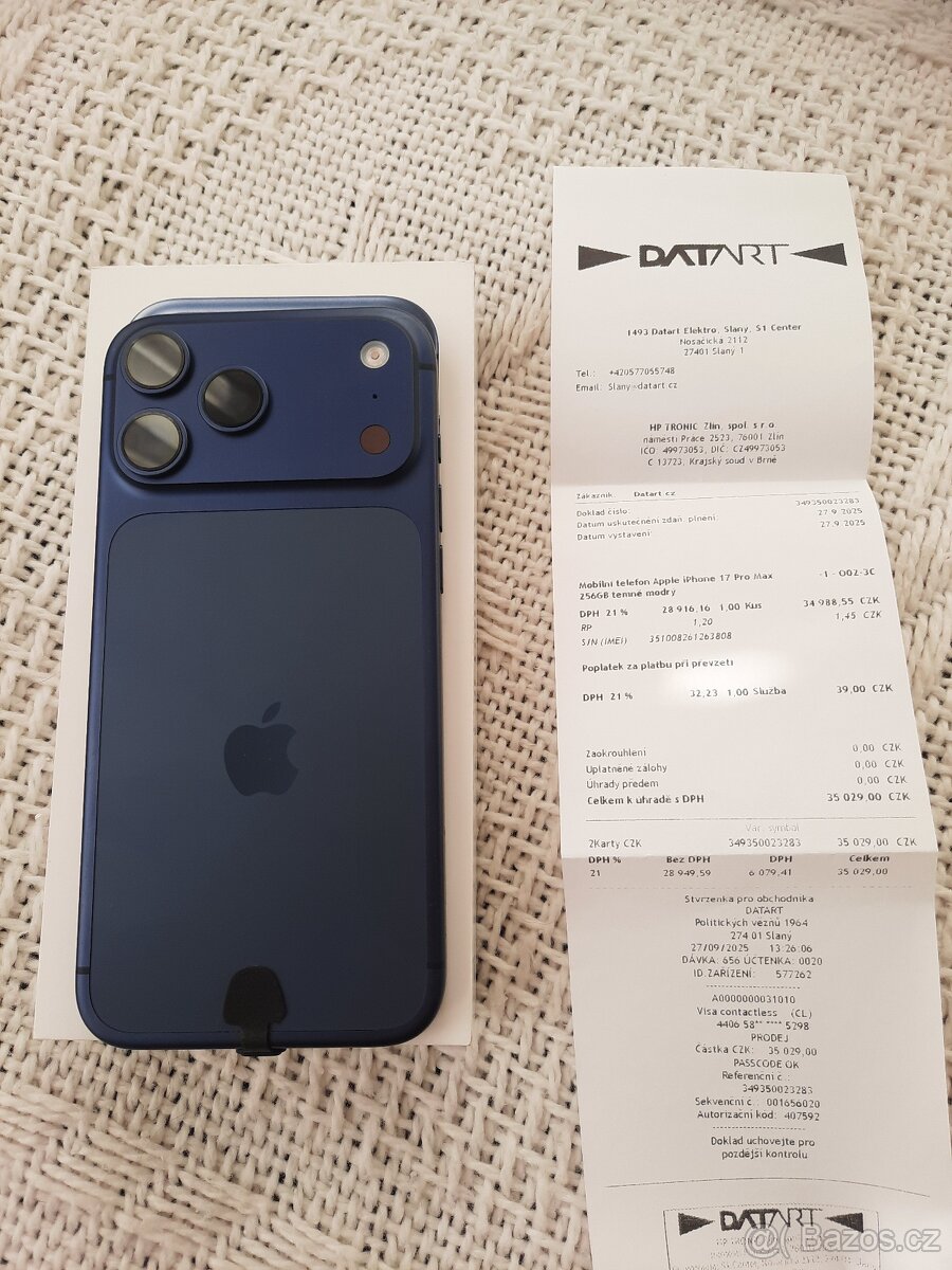 Iphone 17 Pro Max 256 gb Top stav 22 měsicu zaruka - 3