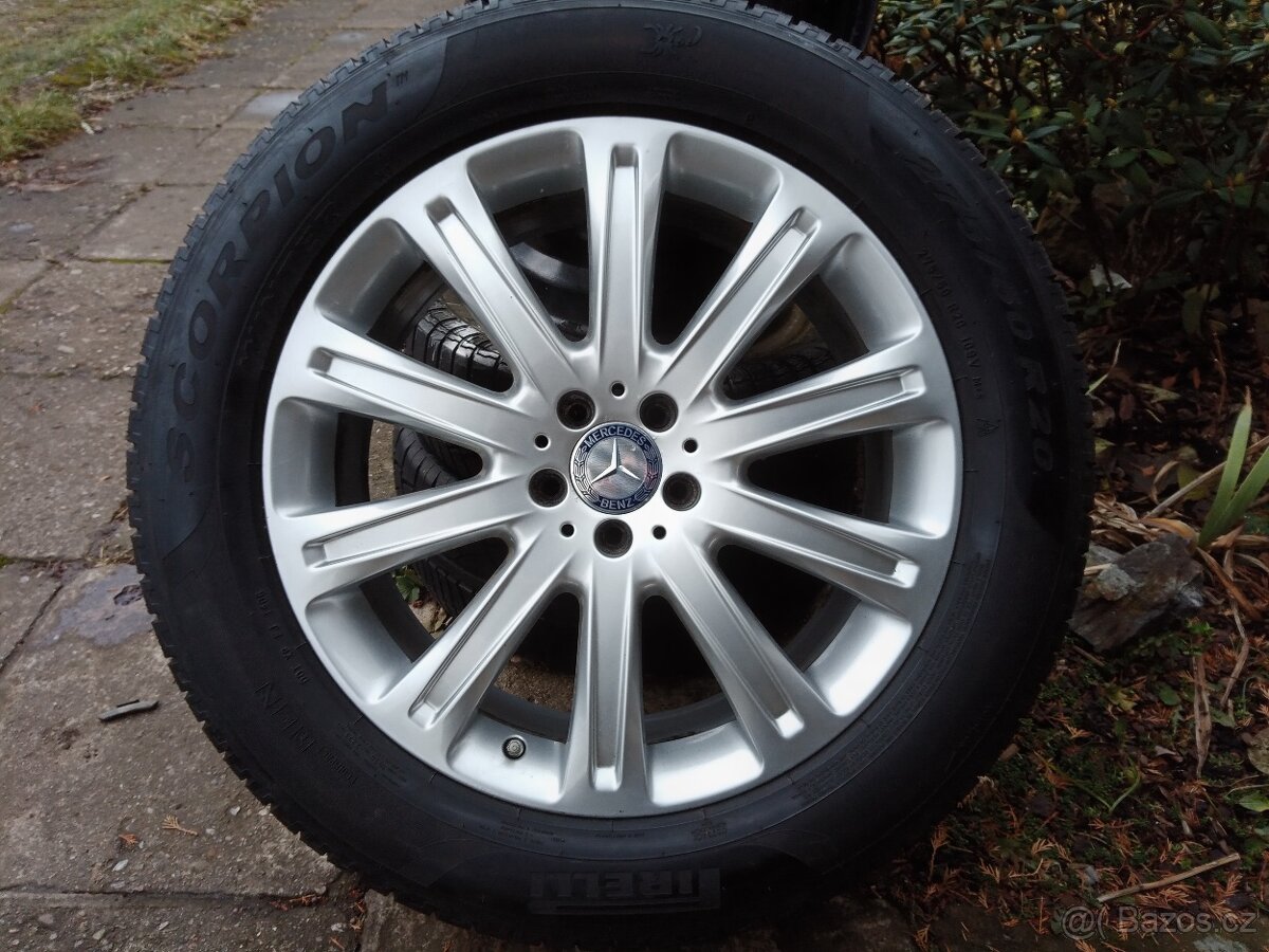 Zimní obutá Alu kola 20ky 5x112 pneu 80% MERCEDES BENZ - 3