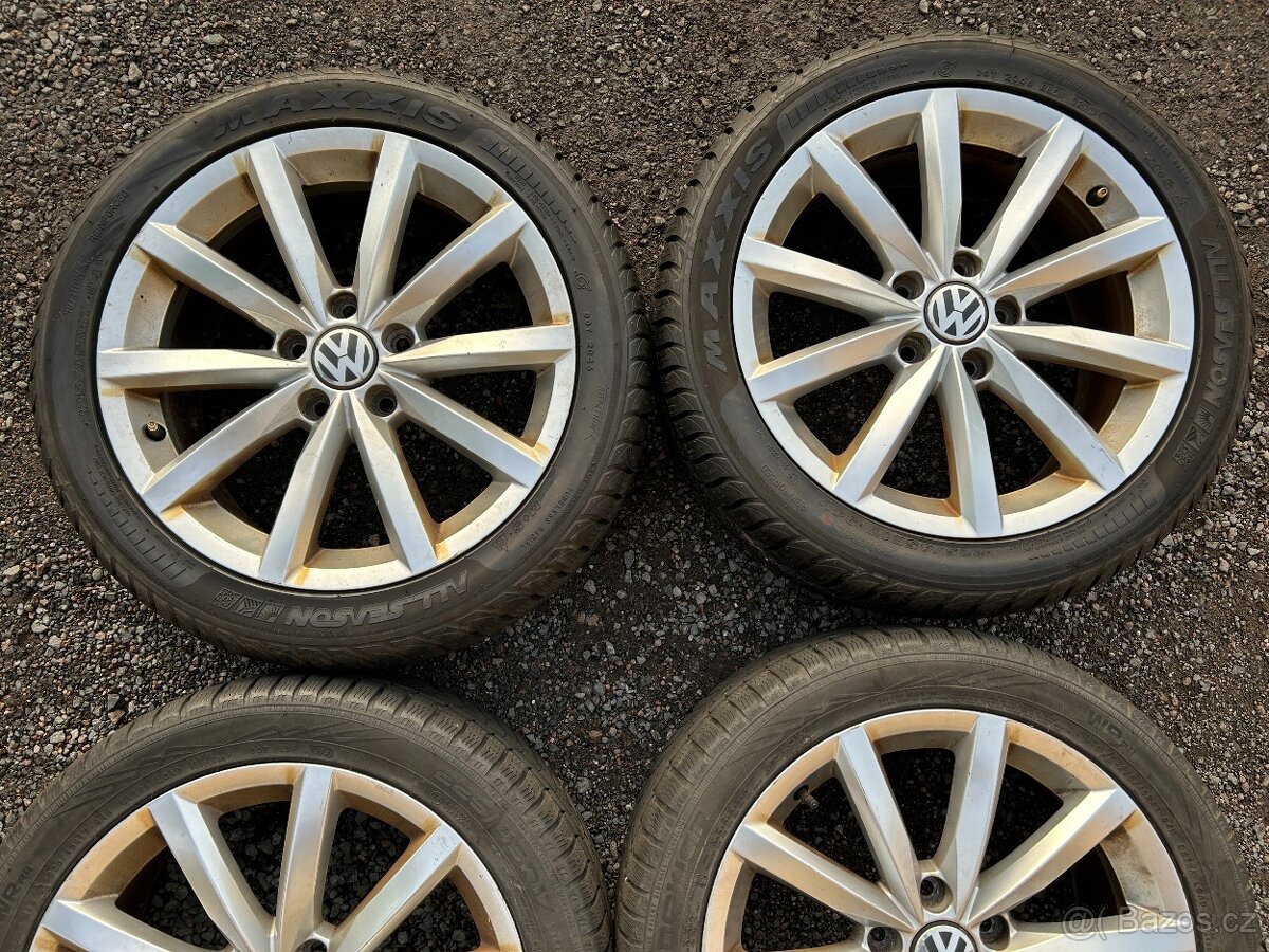 Alu orig zimní sada VW Novara 5x112 7J ET43 225/45 R17 - 3