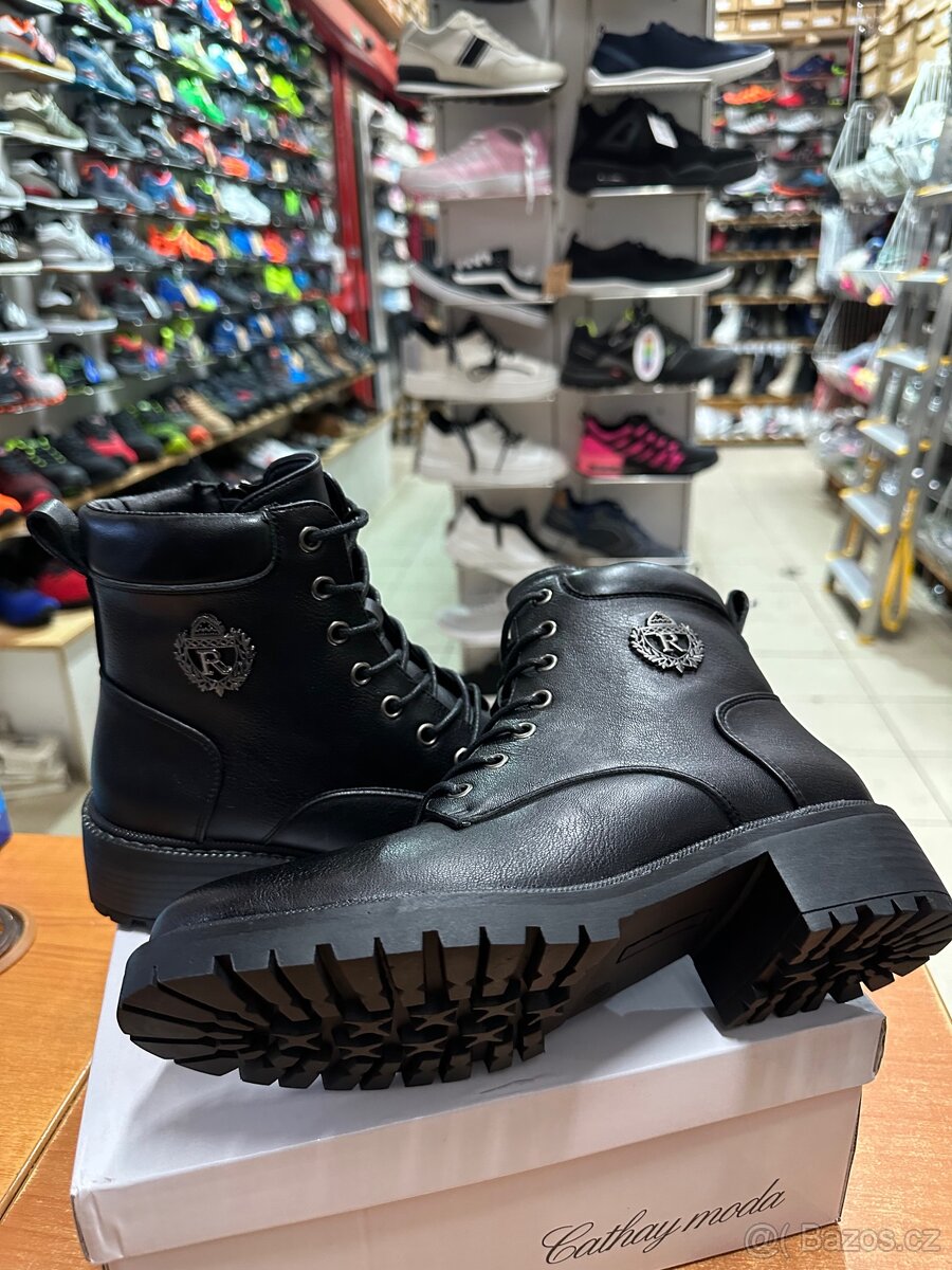 Černá zimní kozačky - 3