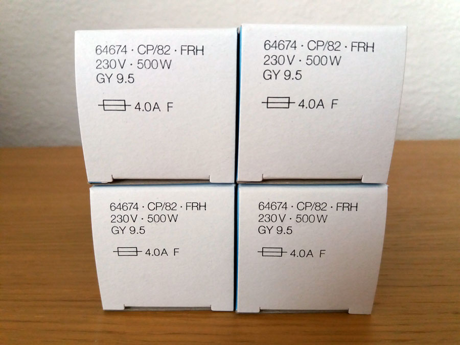 230V/500W CP/82 FHR GY9,5 64674 OSRAM - 3