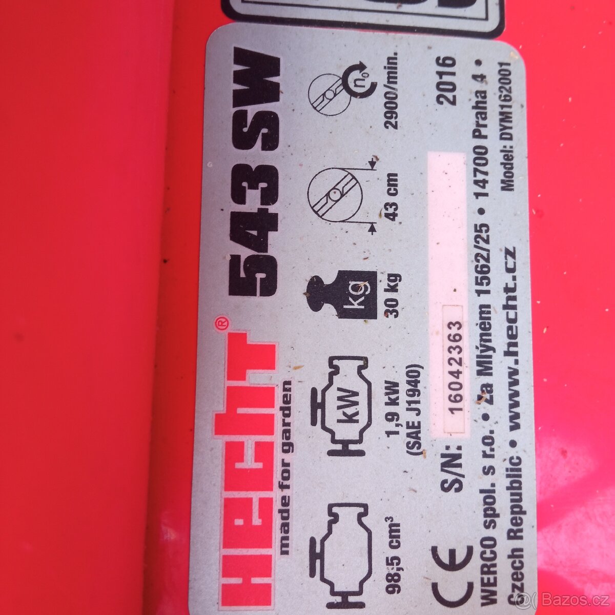 Sekačka HECHT s pojezdem - 3