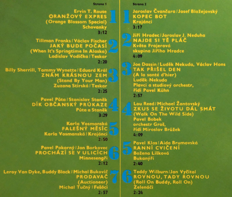 LP Prázdninový Expres - výběr interpretů country, 1980 - 3