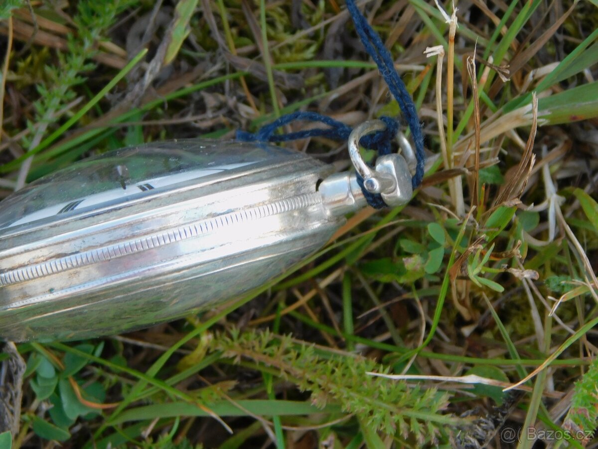 Celostříbrné anglické kapesní hodinky Špindlovky - 3