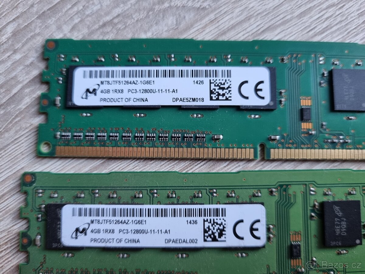 Operační paměť RAM Nanya, 2x4GB 8GB 1600MHz CL11 - 3