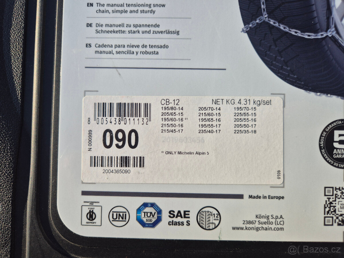 Sněhové řetězy Thule König CB-1 - 3