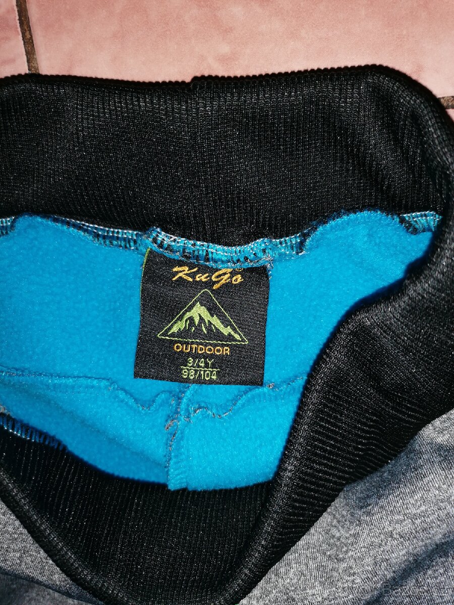 Chlapecké, zateplené kalhoty vel. 98-104 zn. Kugo - 3