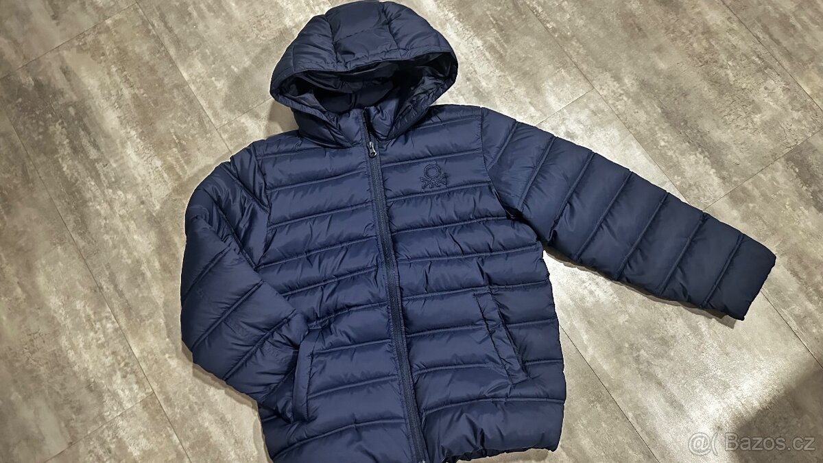 Zimní bunda Benetton vel. XL 10-11let, vel. 146-152 - 3