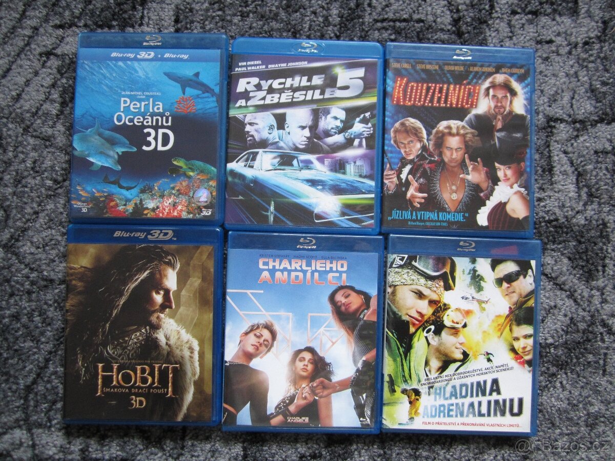 Bluray DVD filmy plus 3D - 3