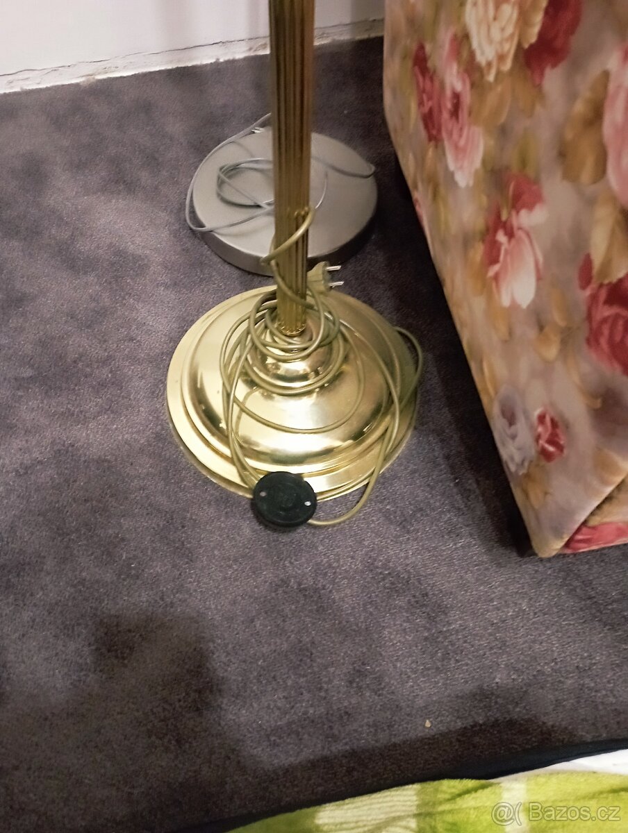 Stojací Mosazná lampa - 170 cm - 3