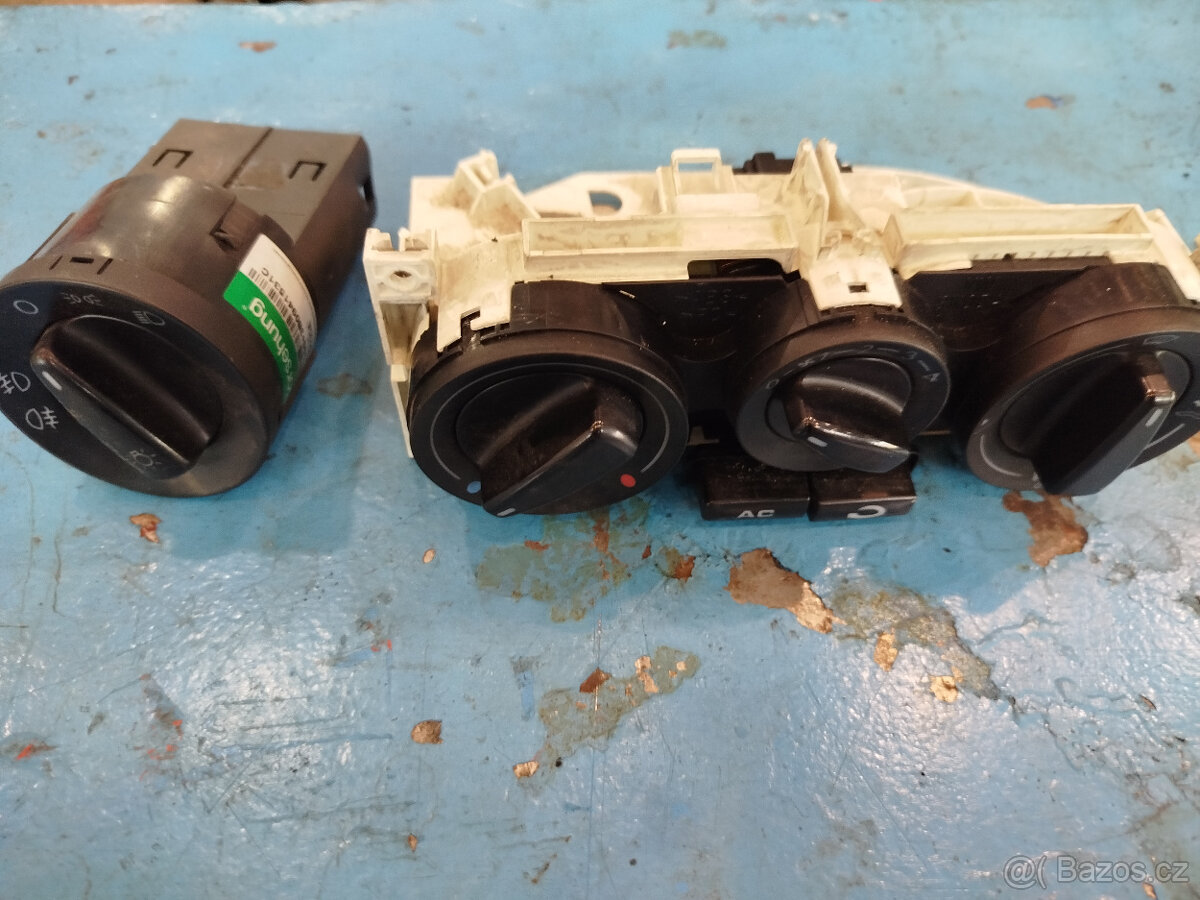 Pačky, ventilátor, ovládáni klimatizace octavia 1 - 3