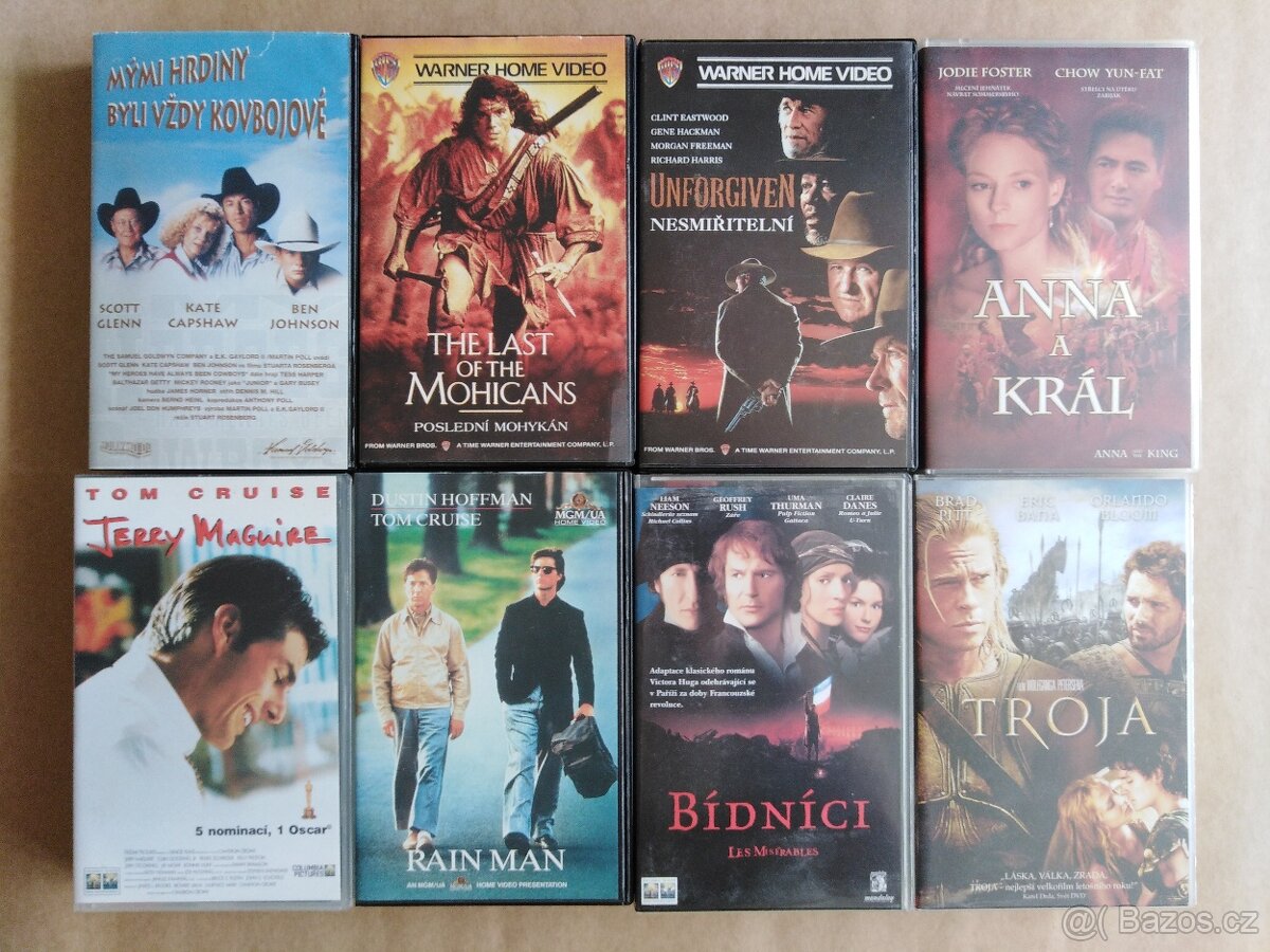 VHS KAZETY original mix - 1 kus = 80Kč - 3