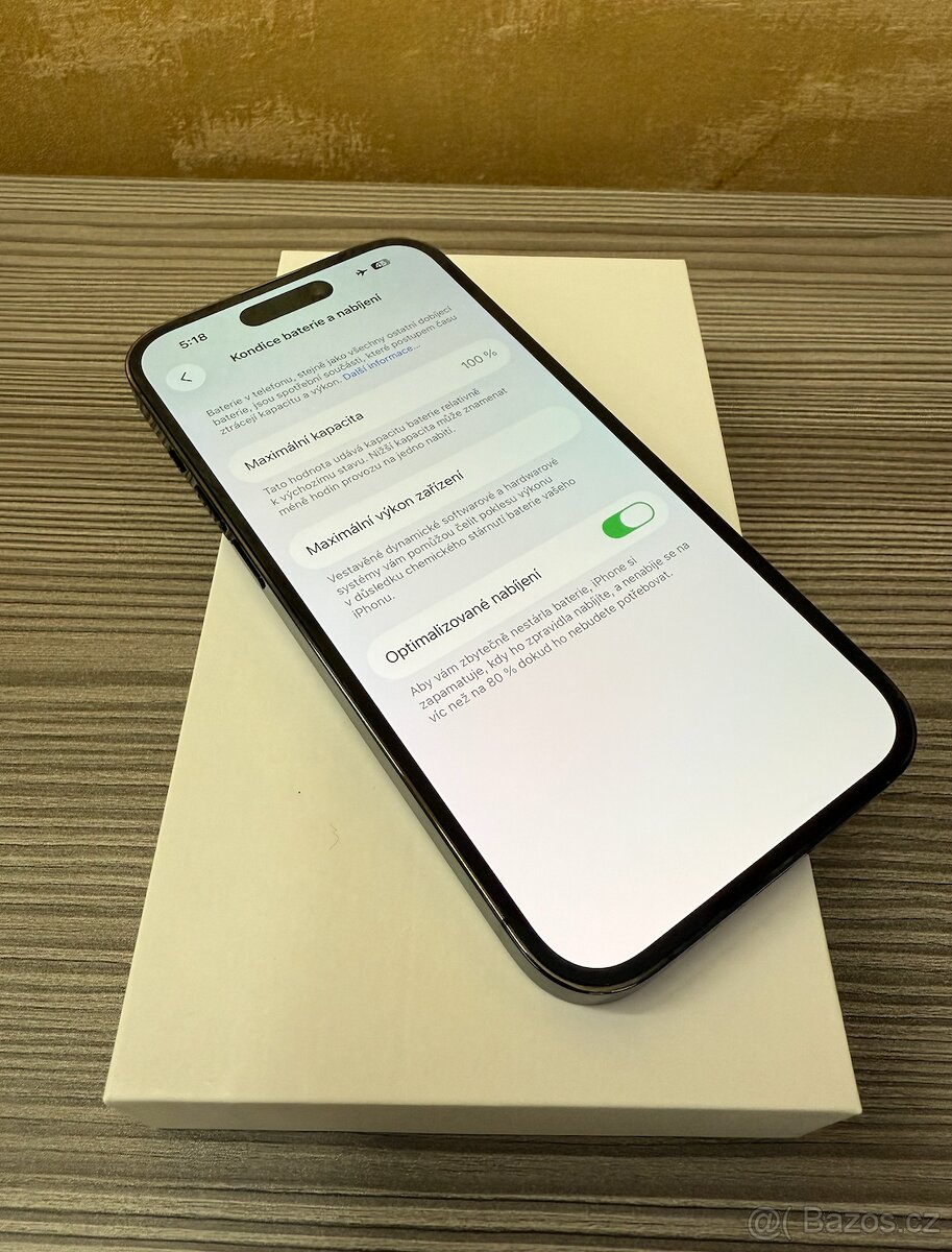 Apple iPhone 14 Pro 256GB černý TOP stav, baterie 100% - 3
