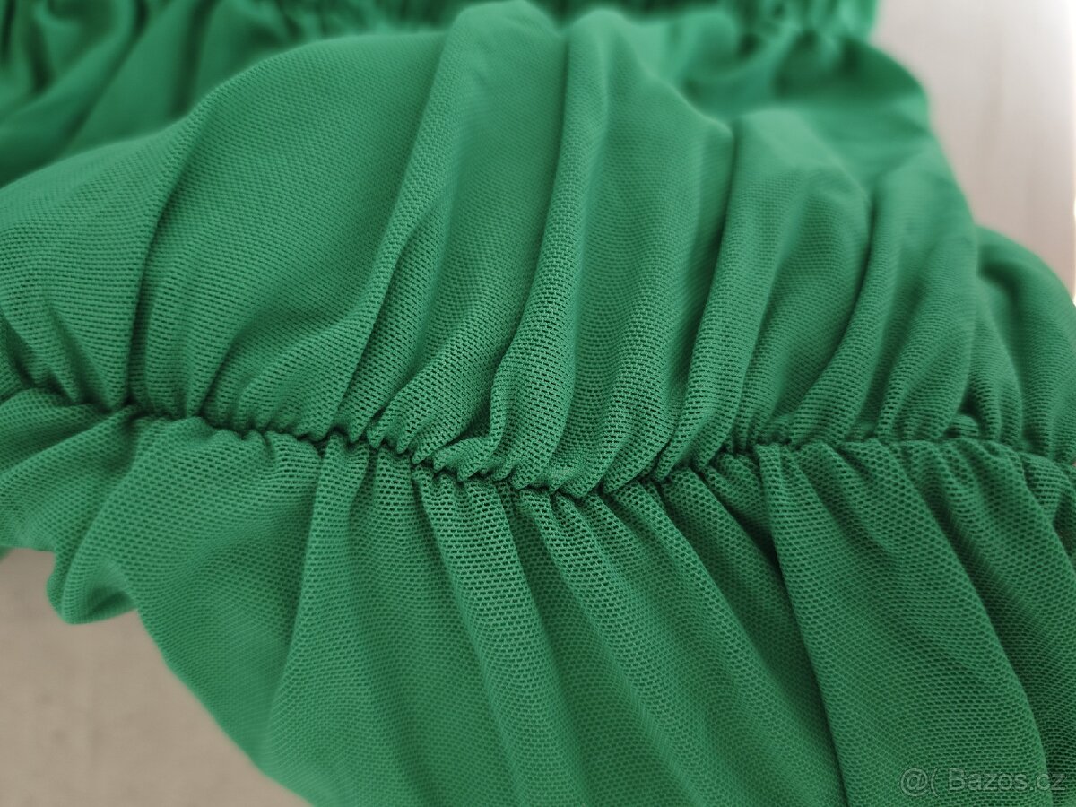 Zelené mini šaty - 3