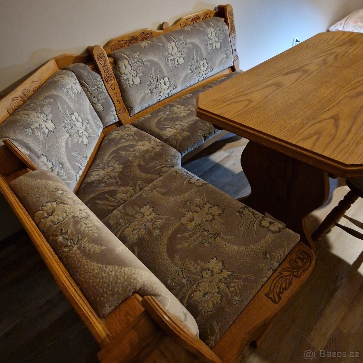 Rustik jídelní set,lavice, 2 židle - 3