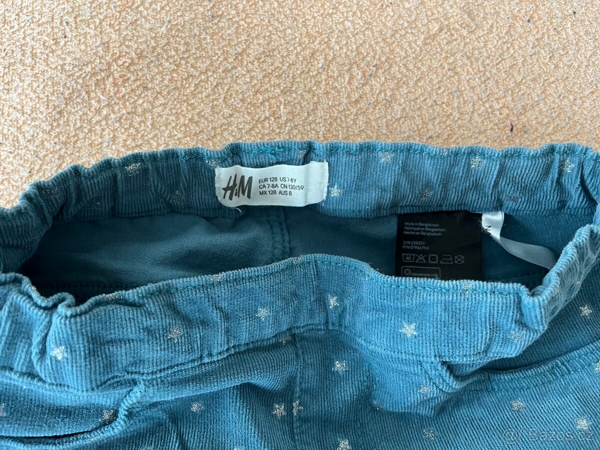 Dětské kalhoty H&M vel. 128 - 3