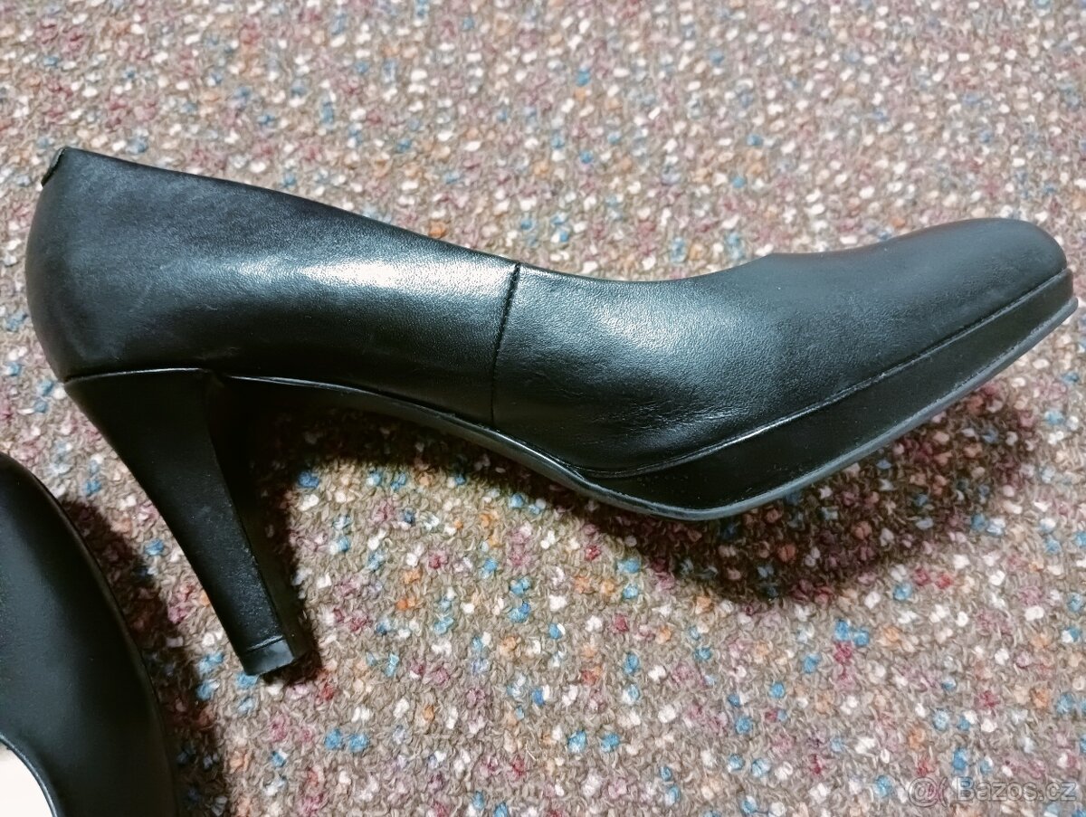 Top stav nové - celokožené lodičky -5th Avenue - 3