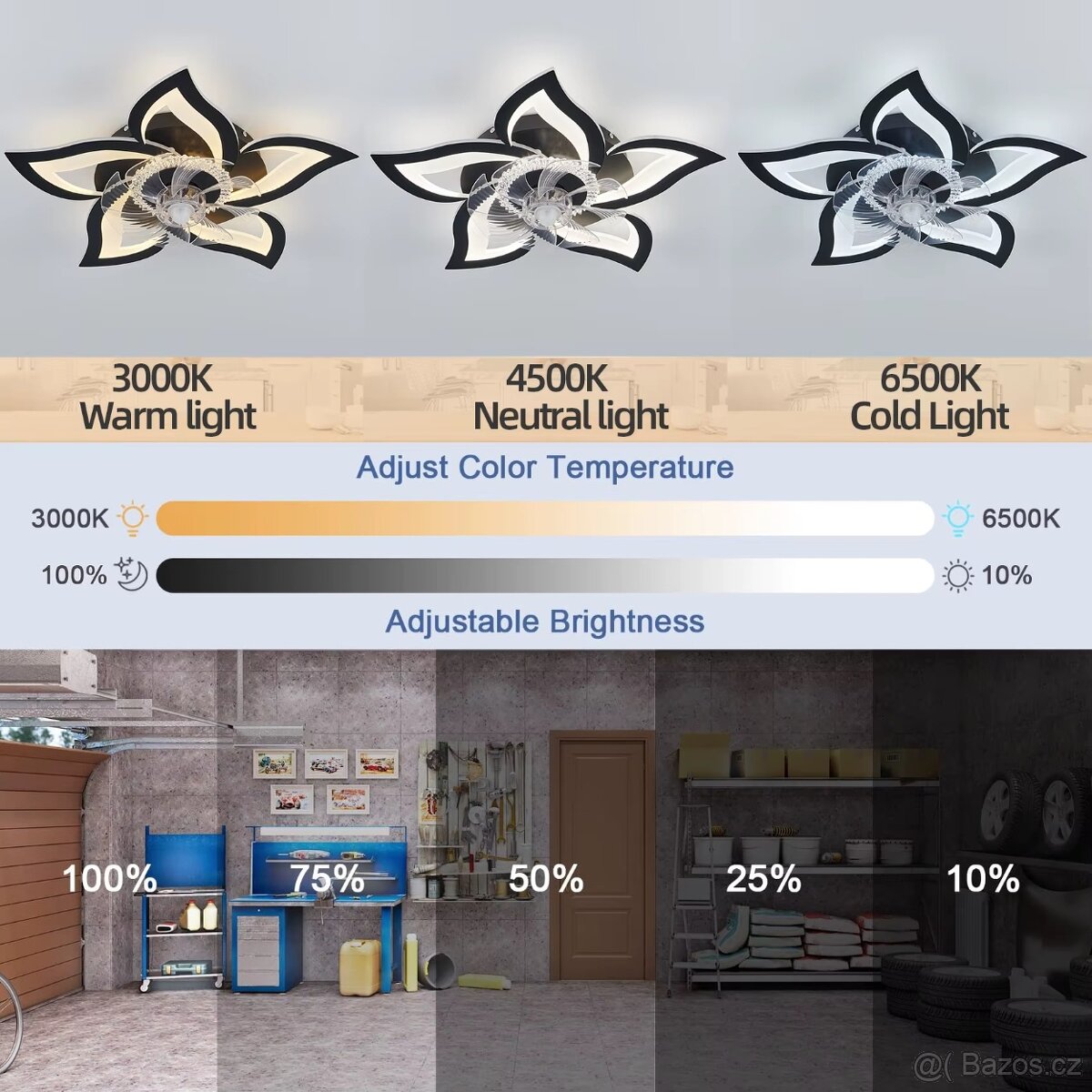 LED LUSTR S VENTILÁTOREM - 3