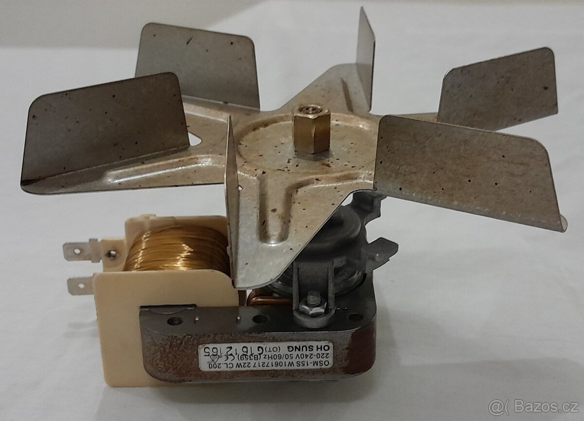 Whirlpool AKP 745 WH Oven Fan Motor : Oh Sung OSM-15S, 22W - 3