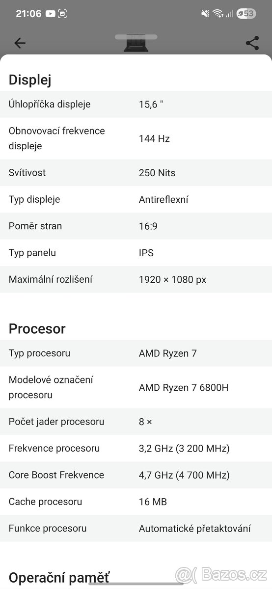 Herni notebook Asus TUF A15 na dily - 3