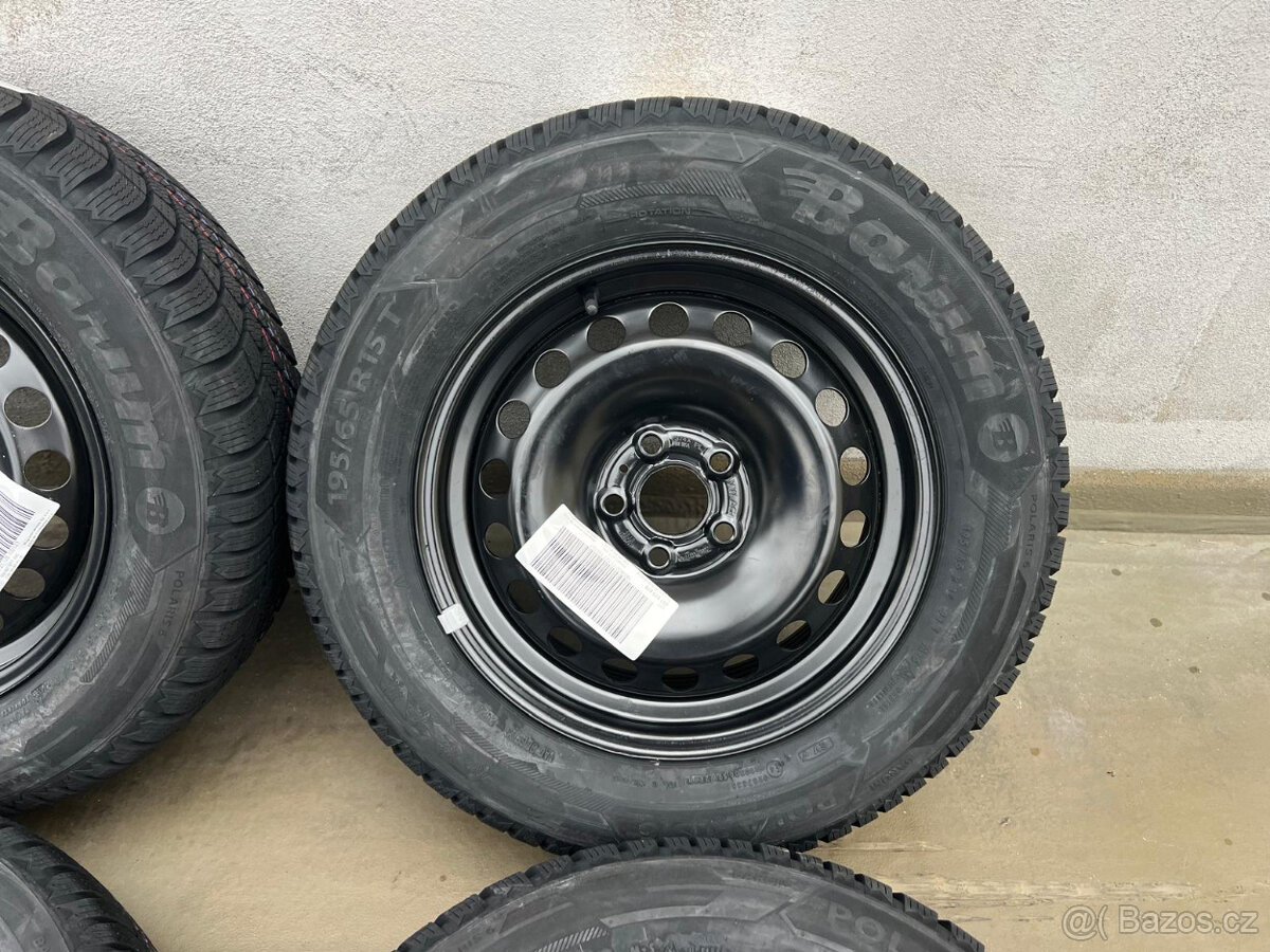 195/65R15 škoda scala 6x15 5x100 ET35 zimní pneu - 3