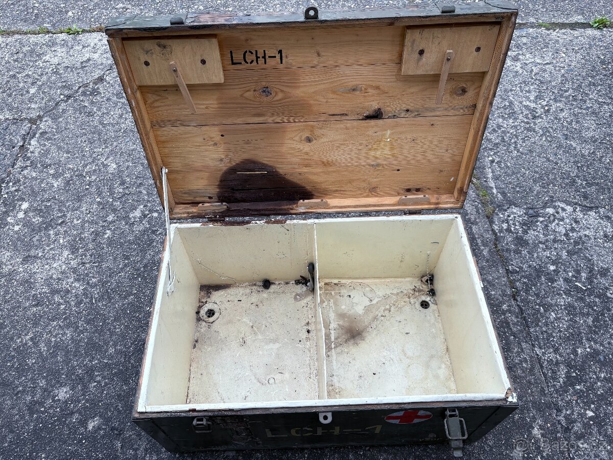 Vojenské armádní dřevěné bedny - 3