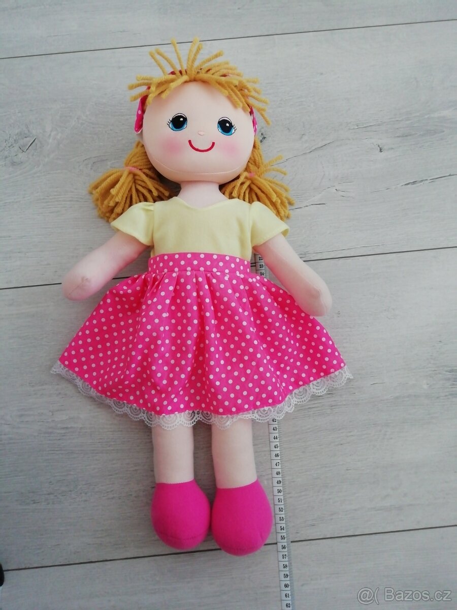 Látková zpívající panenka, 55 cm, Míša Růžičková - 3