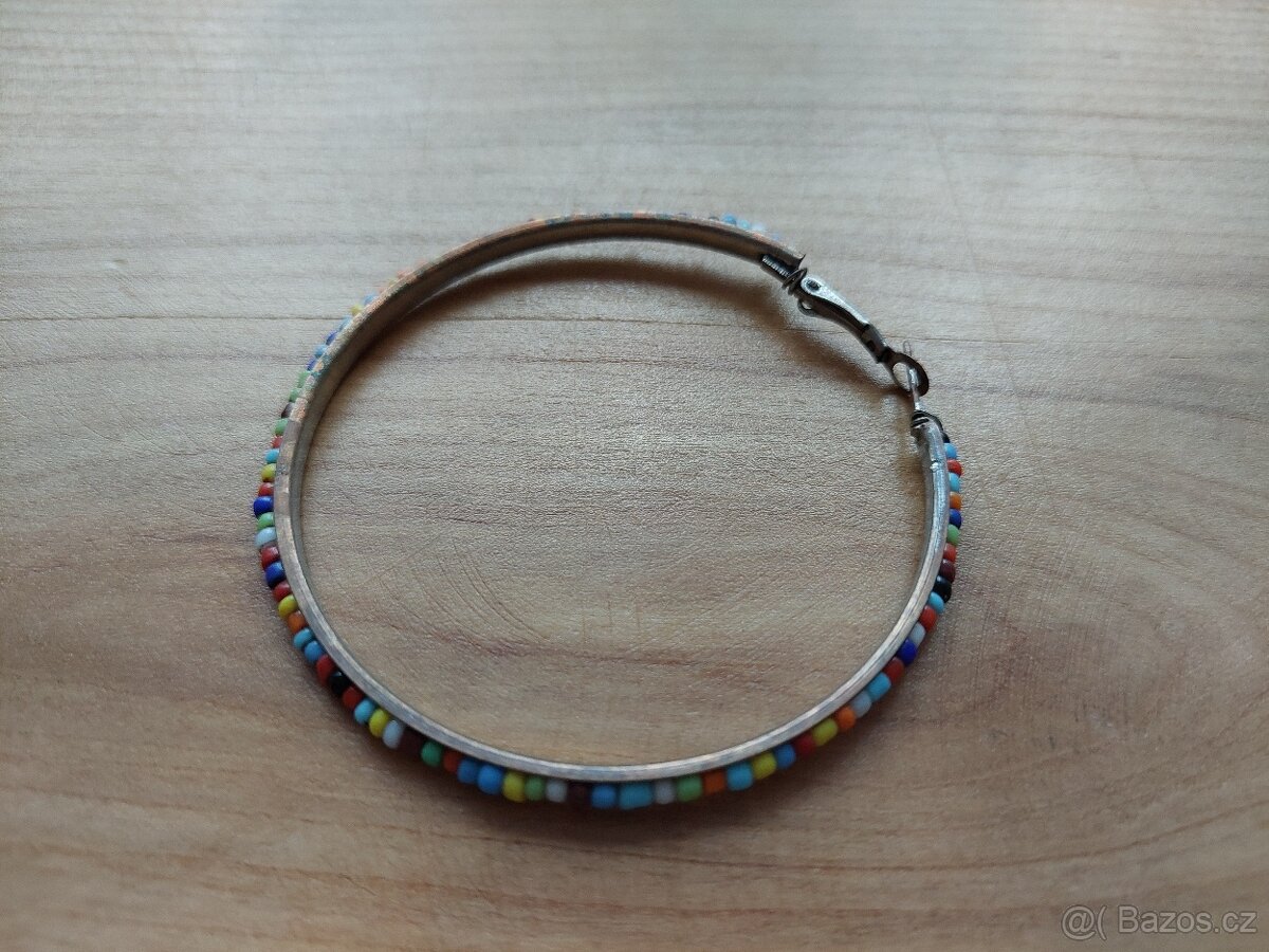 Barevná retro náušnice či náramek či bůhvíco - SLEVA - 3