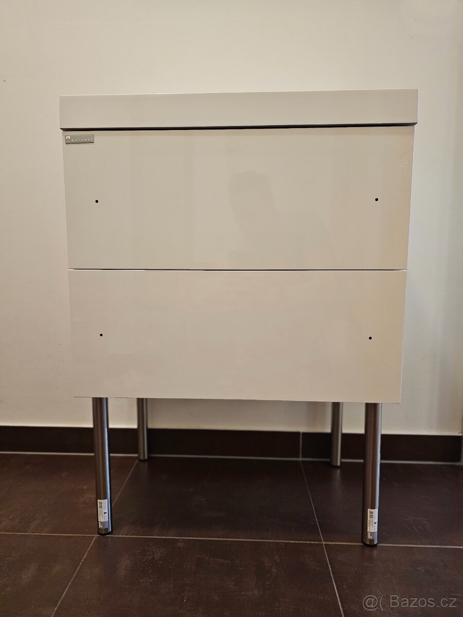 KOUPELNOVÁ SKŘÍŇKA S UMYVADLEM NATUREL SAT CUBE WAY 60X40 CM - 3