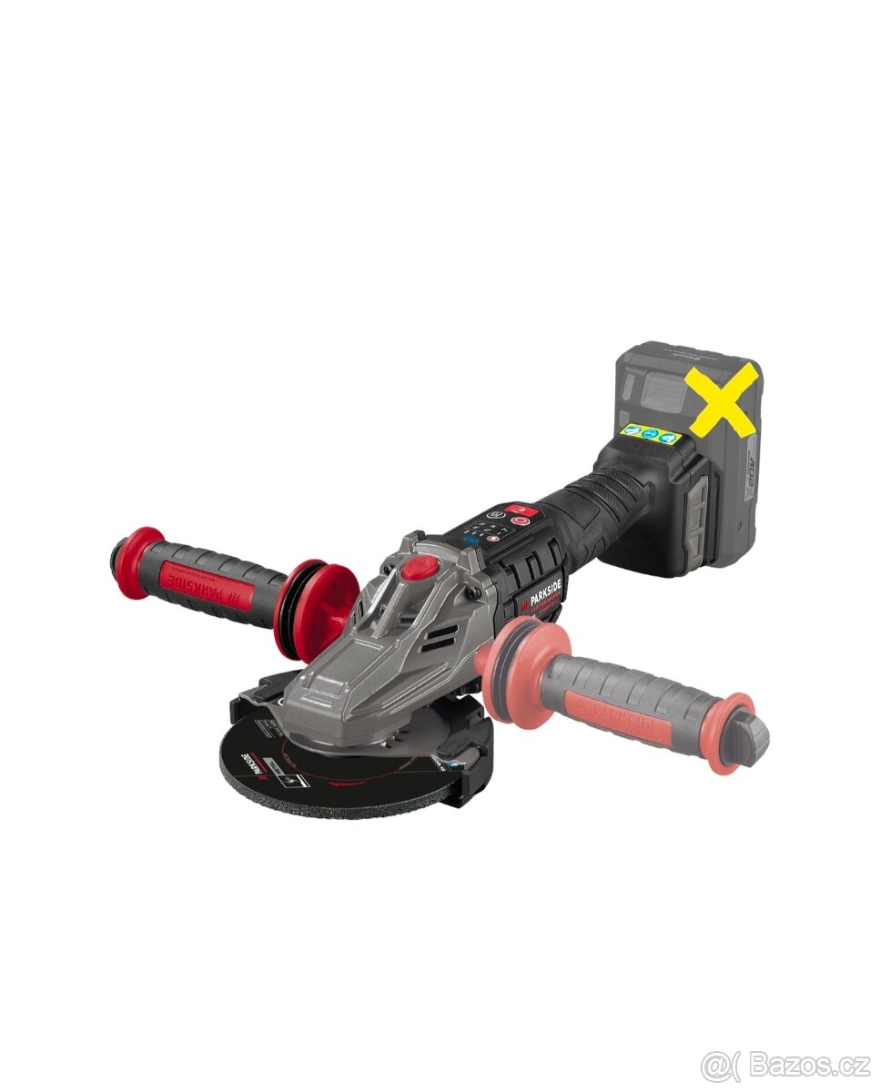 Aku úhlová bruska s plochou hlavou bez kufru - 3