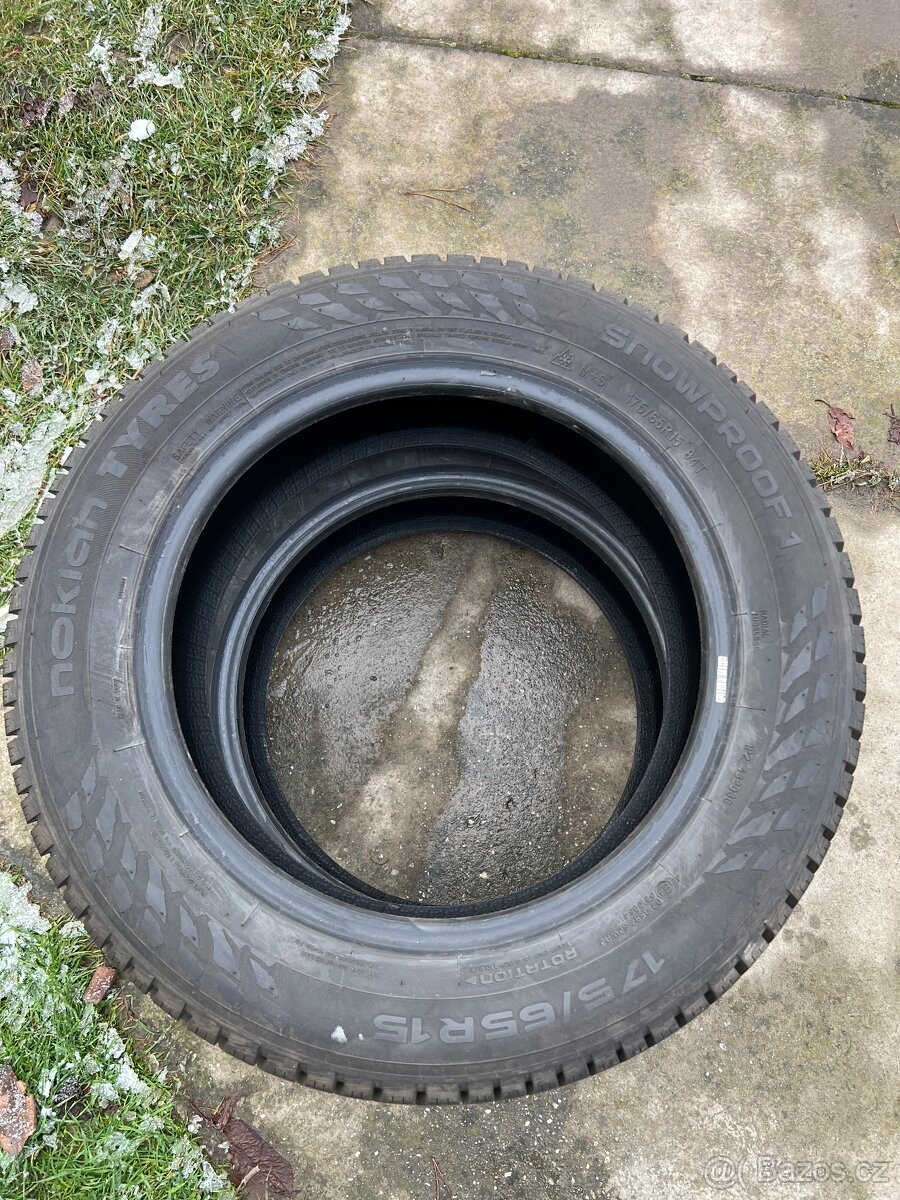 Zimni pneu 175/65/R15 nokian snowproof1 + zdarma letni sada - 3