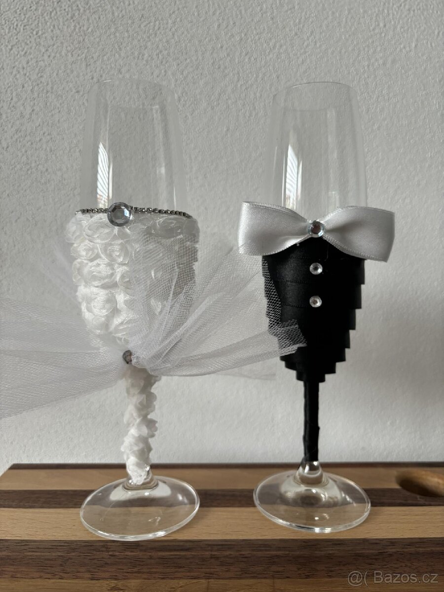 Svatební skleničky na víno - 3