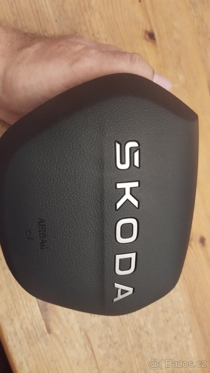 Airbag řidiče Škoda s nápisem ŠKODA nový originální - 3
