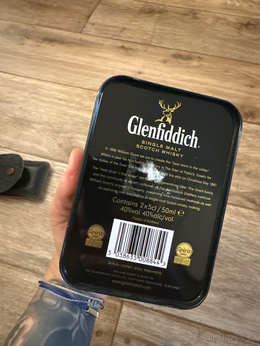 Originální miniatury 12 a 15 let stará whisky glenfiddich - 3